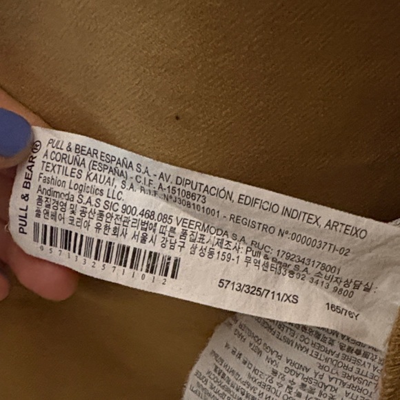 Pull&Bear Utility Field Jacket Women’s Size XS Oversized Tan 100% Cotton - Picture 5 of 11